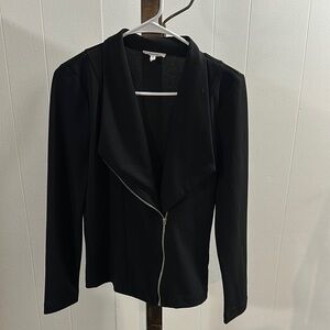 Maurices Black Blazer Modern Asymmetrical Design